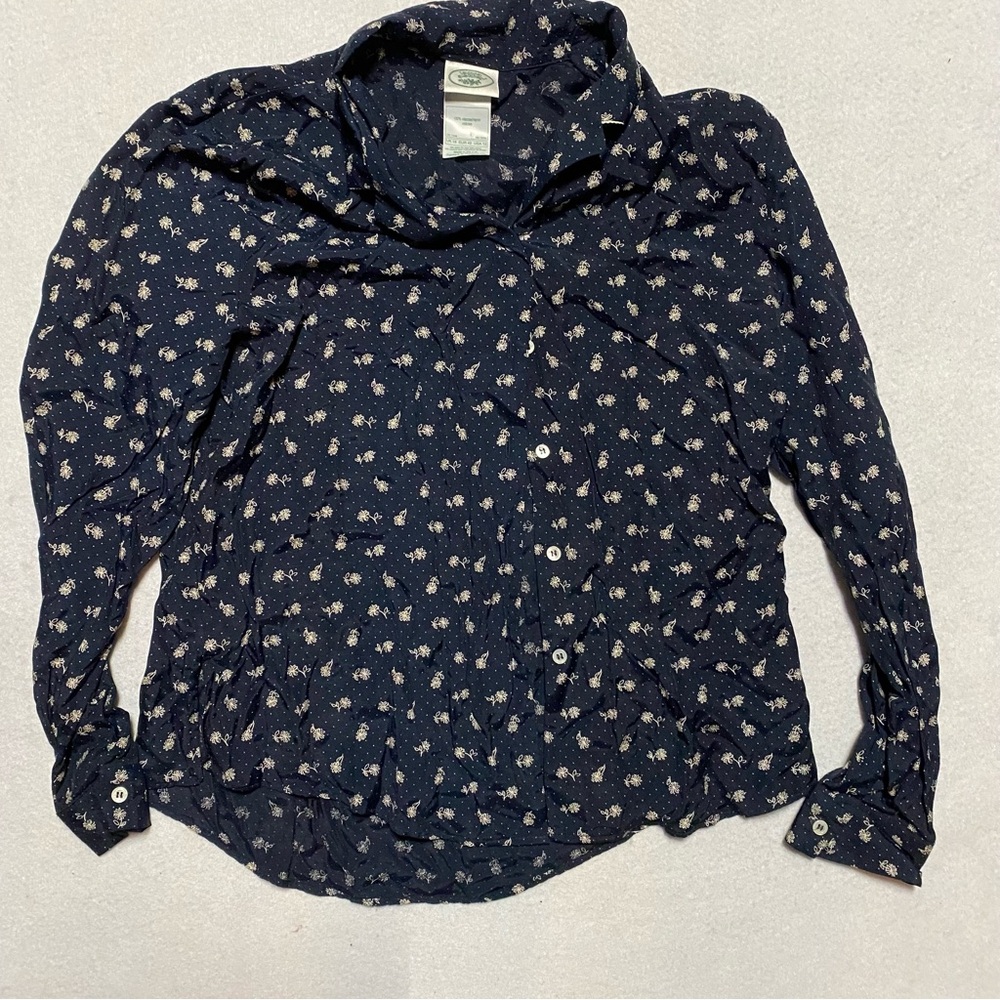 Laura Ashley Floral Button Down Shirt 12